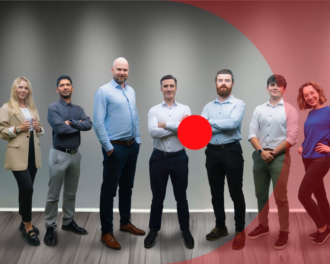 The Allegro Acoustics team standing together, representing expertise in noise control and acoustic consultancy.